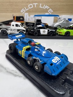 Vintage Aurora AFX G Plus Slot Car 6 Wheel Elf Tyrell Tested Strong!!!