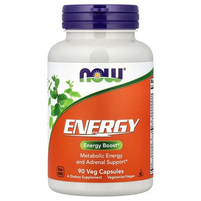 Now Foods Energy 90 Veggie Caps GMP Quality Assured