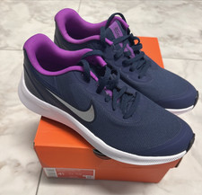 Nike Star Runner 3 GS Shoes Youth Girls 4.5Y Navy Purple Running Sneakers w/Box