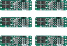 6Pcs 3S 20A BMS 18650 Li-Ion Lithium Battery Charger Module BMS Protection Board