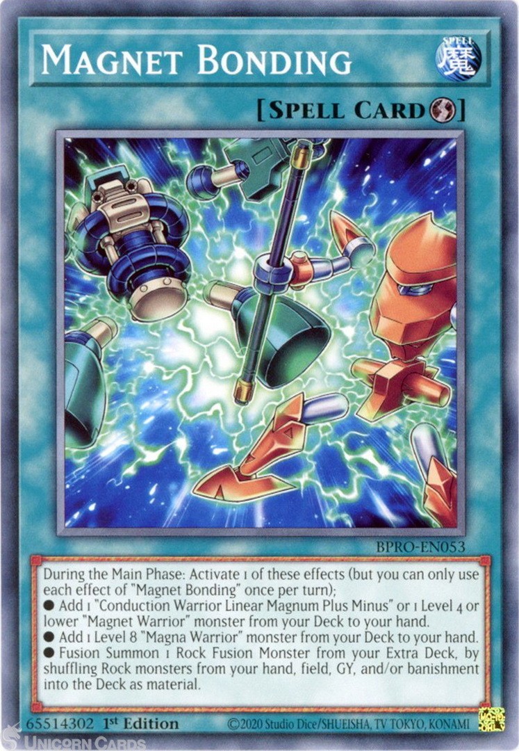 BPRO-EN053 Magnet Bonding : Common 1st Edition Mint YuGiOh Card