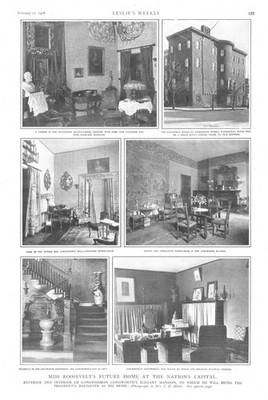 Miss Roosevelt's Future Home at the Nation's Capital - 6 Vegnettes - 1906