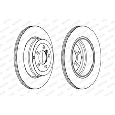 FERODO 2x Bremsscheibe hinten Ø365 mm belüftet für Land Rover Range LM 4.4 D