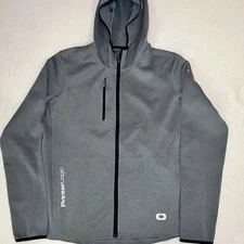 Ogio Softshell Mens Stealth Gray Long Sleeve Full Zip Hooded Jacket