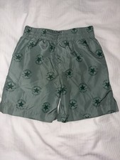 Converse Youth Boys Girls Athletic Shorts Size 6 Sage Green Elastic Waist