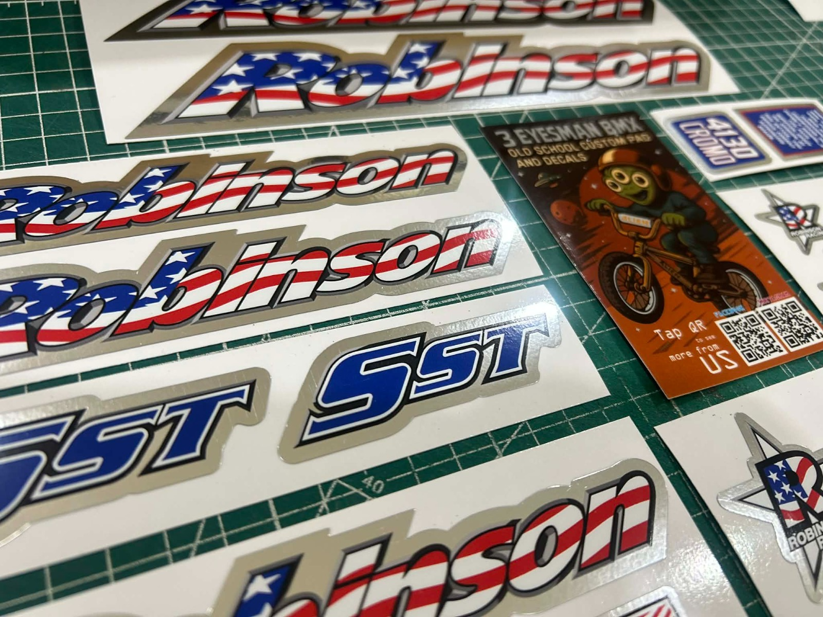 Sticker Ssst Robinson SST bmx sticker decals on chrome | eBay
