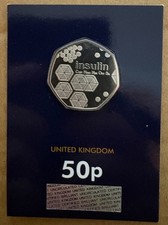 BUNC 2021 Insulin 50p Coin Mint in a Change Checker Sleeve