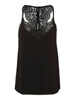 Top Vero Moda Vmana T-Shirt Damen, GrößE M, Schwarz, Baumwolle