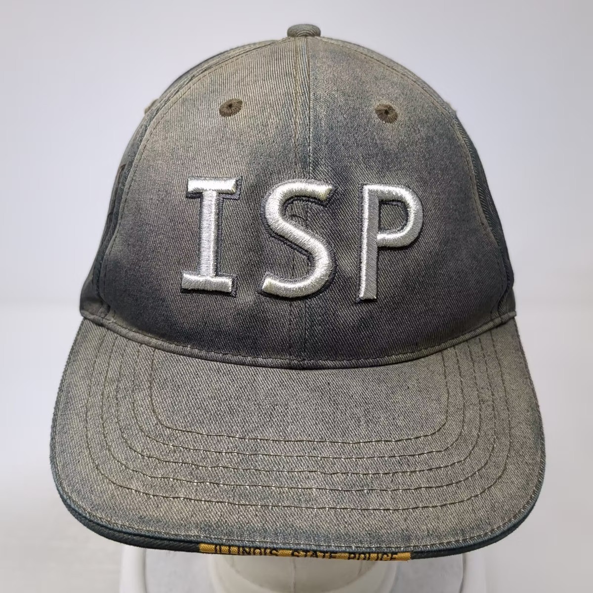 ISP Heritage Foundation Illinois State Police Hat Baseball Cap Black Gray OS View 2