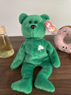 RARE Erin the St Patrick's Day Bear Ty Beanie Baby Errors and Rarities 