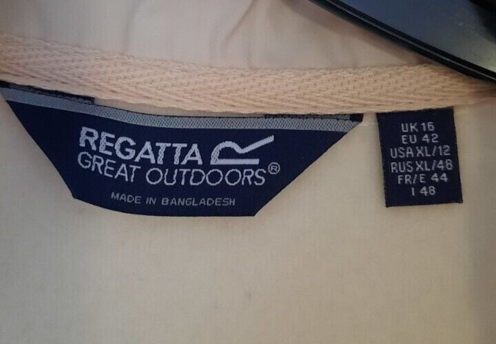 LADIES QUILTED/FLEECE CREAM REGATTA JACKET SIZE 16 NEW eBay
