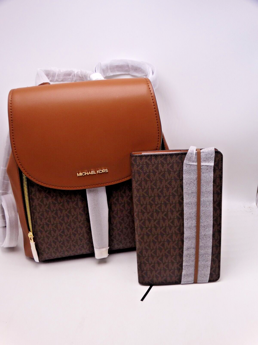 Michael Kors Phoebe Medium Backpack Drawstring & Notebook Signature New Michael Kors Phoebe Medium Signature PVC Leather Backpack  main image 2