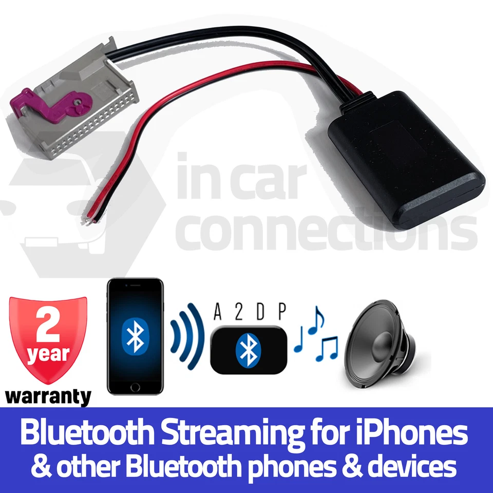 Audi A2DP Streaming Bluetooth Adaptador Rns-E Navegación Plus A2 A3 A4 A6 A8 Tt - Imagen 1 de 4