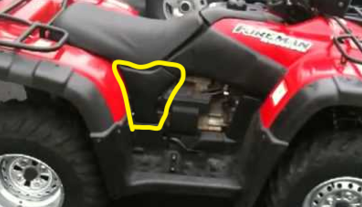 HONDA TRX500 TRX 500 FOREMAN RUBICON RIGHT SIDE PULL STARTER BLACK COVER 01-04