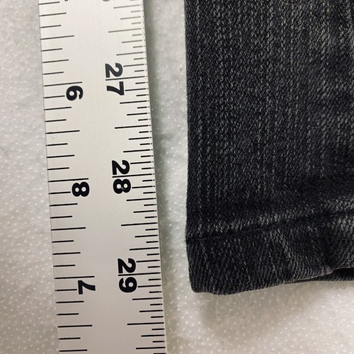 Cache Women's Jeans Size 0 Rhinestone on side Black Denim Bootcut - Picture 9 of 9