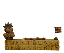 Sweet Land of Liberty with Statue of Liberty & flag-New by Blossom Bucket #26266