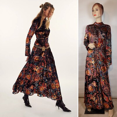 NEW Free People Bali Painterly Paisley Velvet Burgundy Red Maxi Dress NWT size M | eBay NEW Free People Bali Painterly Paisley Velvet Burgundy Red Maxi Dress NWT size M | eBay