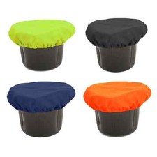 Horse Nylon Feed Bucket Cover, Equestrian Stable Yard Food Bin Lid Offer 2 pack