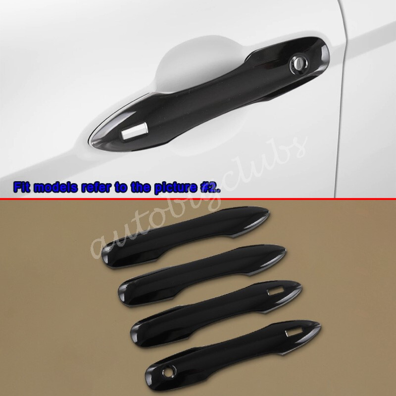 For Toyota Prius 2016-2022 Black With Keyless Door Handle Cover Trims Accessory
