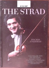 THE STRAD MAGAZINE JUNE 1987 PINCHAS ZUKERMAN GIOCONA DE VITO 80th BIRTHDAY W138