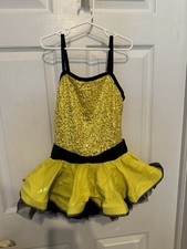Weissman Yellow  Black Bumble Bee Dance Costume Size Intermediate Child