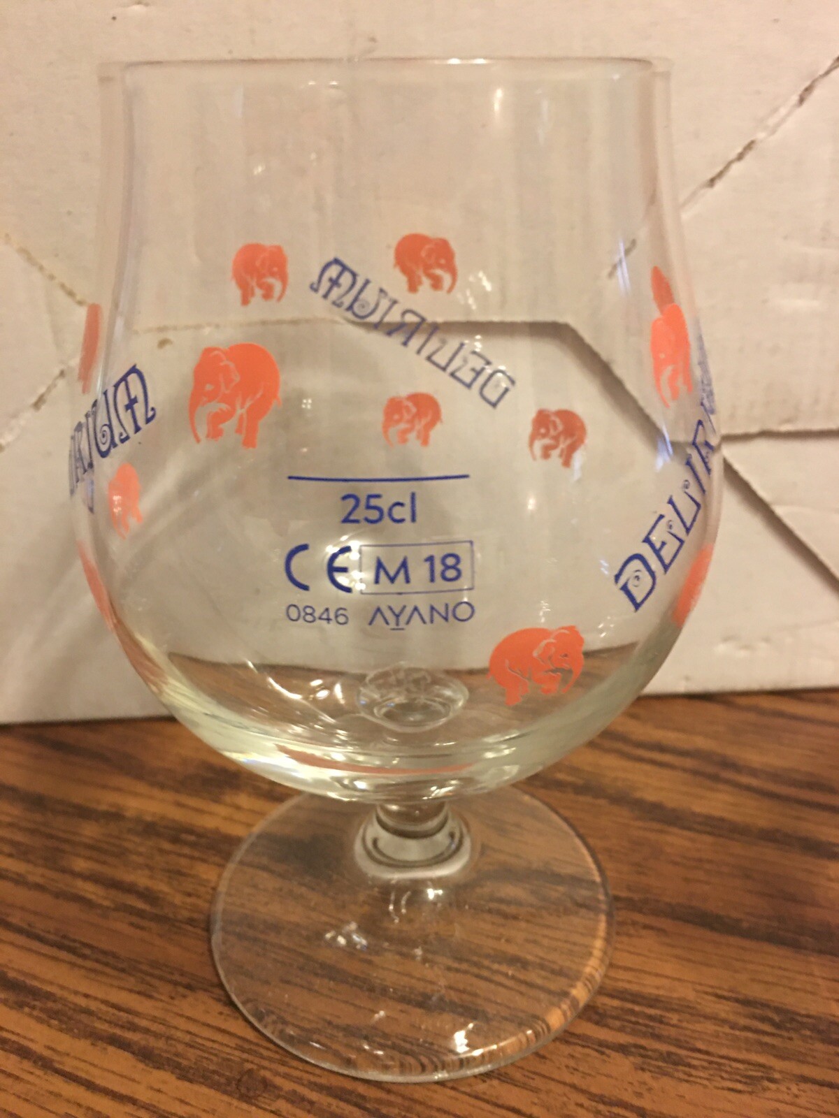 NOS Delirium Tremens Pink Elephant Beer 25 cl Snifter Glasses Set of 6