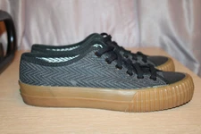 PF FLYERS PM15OL1E CENTER LOW ZIG ZAG Men's 6.5 EU 39.5 Black Canvas Skate Shoes