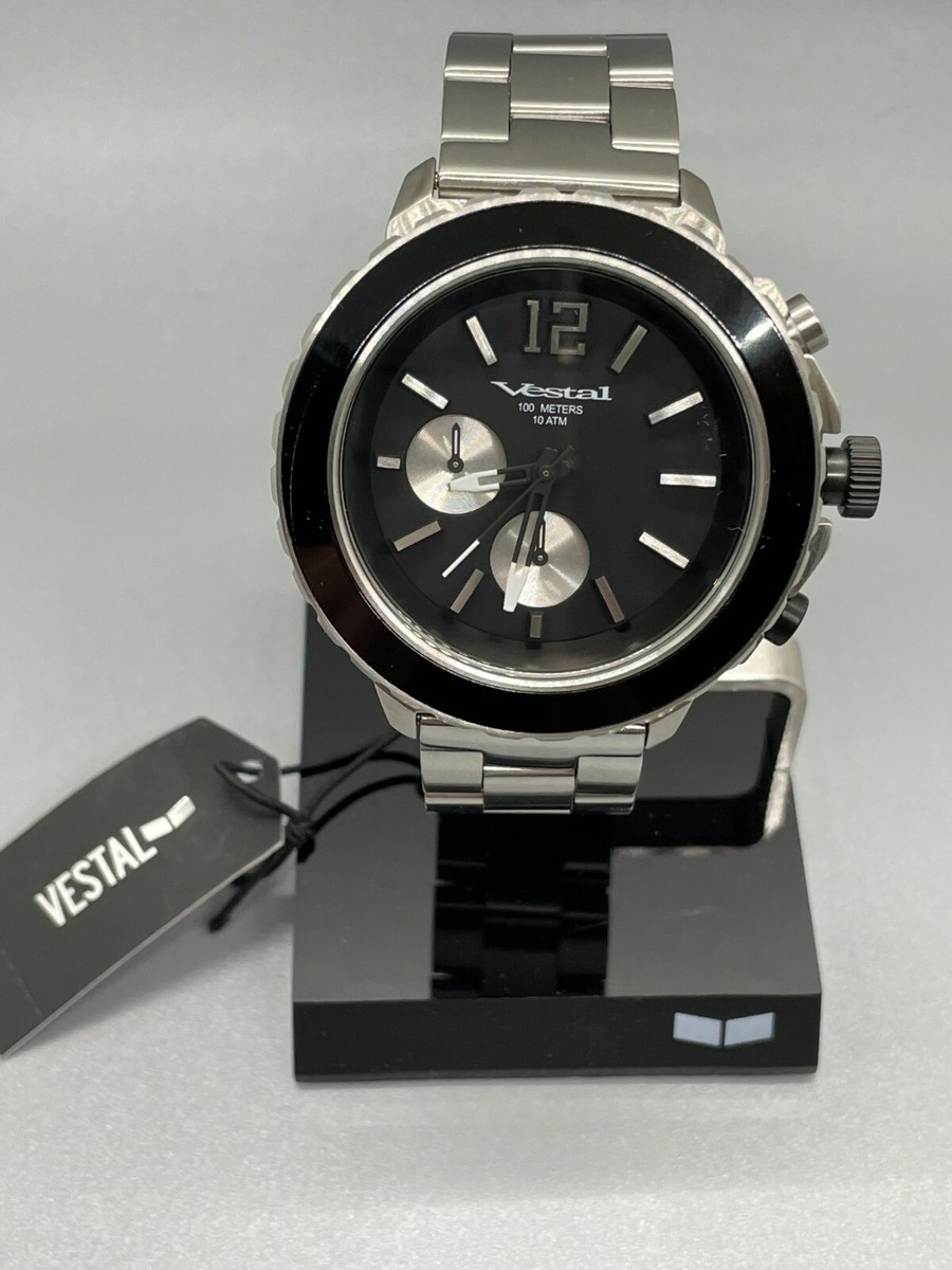 時計 [VESTAL]-YACHT BLACK YATCS01 Vestal Yacht Mens Watch SS Black Dial | eBay