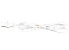 Lamp Cord With Rotary Switch, Polarized Plug, Stripped Ends Ready for Wiring