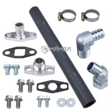 Kit tubo scarico ritorno olio turbo MAMBA 50 cm per Holset HX30 HX35 HX40 HX45