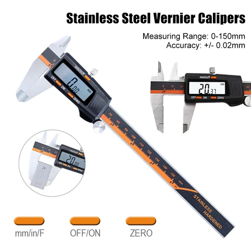 150mm Electronic Gauge LCD Digital Vernier Caliper Micrometer Measure Ruler Tool