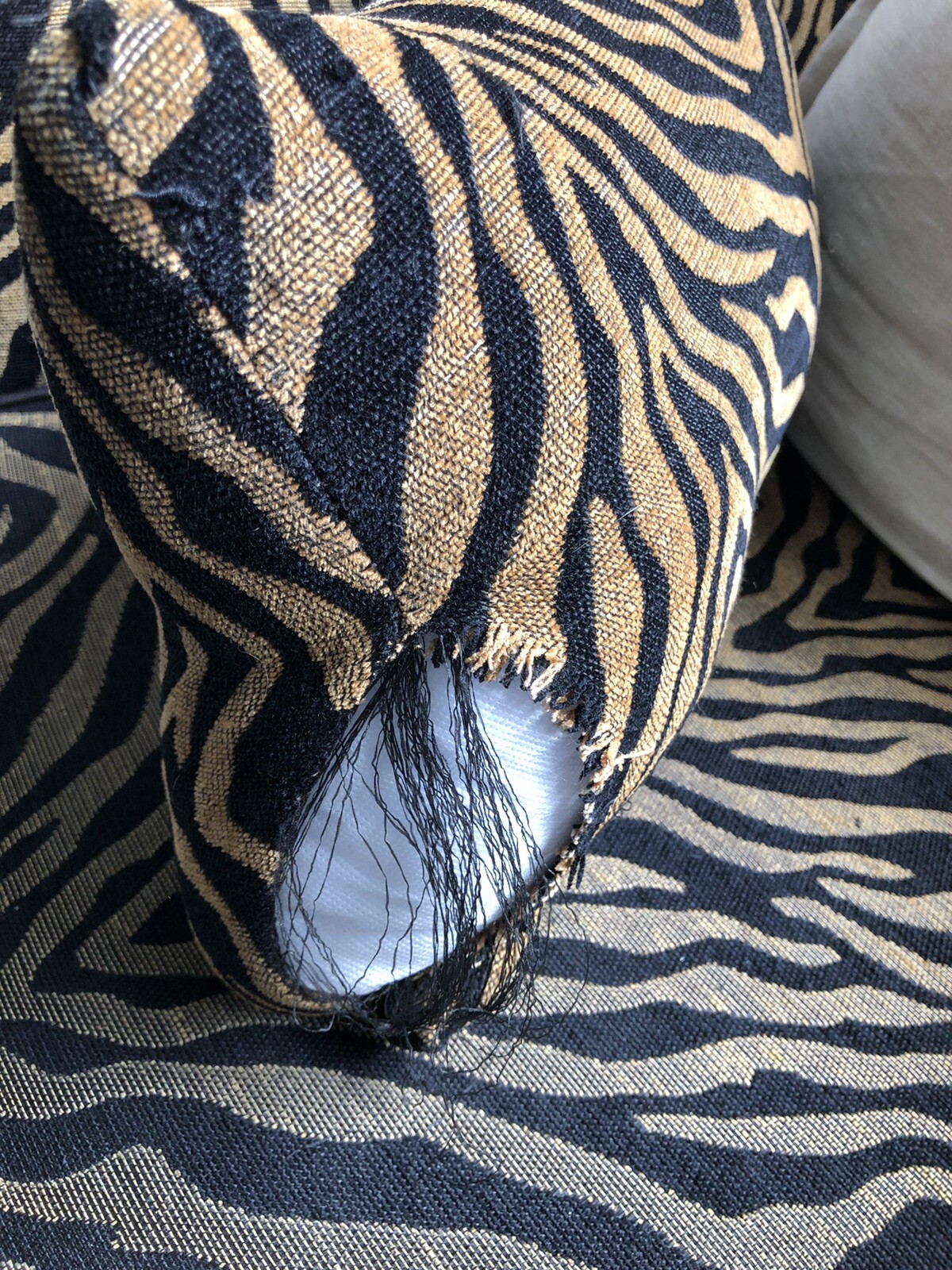 Armchairs With Footrests Animal Print Used eBay