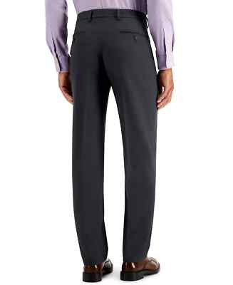 nautica men's performance stretch modern-fit dress pants Nautica Men's Black Performance Stretch Modern Fit Dress Pants 34 x 30 yap3025