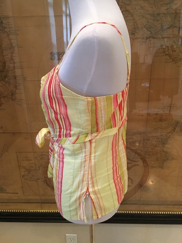 Intuitions Women’s Multicolored Spaghetti Strapped Top Size 6 - Picture 5 of 7