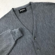 Vintage Jantzen Cardigan Sweater Gray Button Up Men’s Extra Large Made In USA
