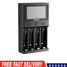 Scigold Battery Charger 404 4 Slot For AA AAA Ni-Zn Ni-MH Rechargeable Batteries