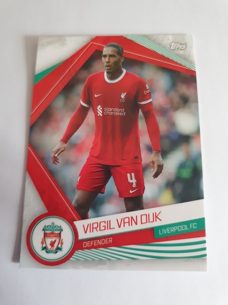 23/24season リバプール VIRGIL 4 Topps Liverpool Fan Set Football Card 23/24 Virgil Van Dijk LFC2