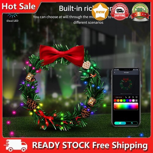 LED Curtain Lights APP Control Hanging Lantern String with Remote for