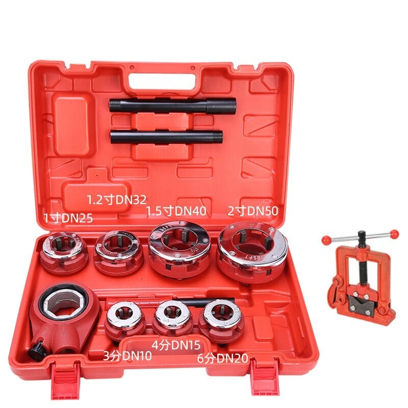 Tap Water Pipe Twisted Wire Plumbing Galvanized Die Head Pipe Threading Machine - Image 4 of 4