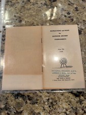 Folleto folleto catálogo original tiro con arco vintage NAA 1949