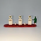 Vintage 1960s Lesney Matchbox Accessory No. 1 BP Petrol Pump Stand/attendant