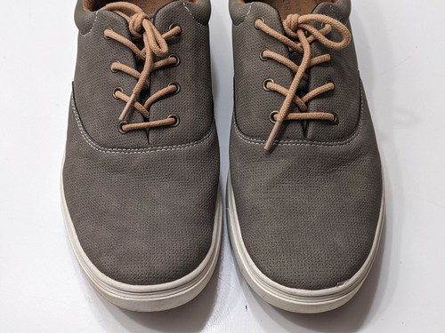 Perry Ellis Portfolio Mens Size 11.5 Lace-up Casual Shoes Style Name Slip Taupe - Picture 9 of 12