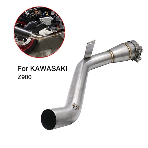 For KAWASAKI Z900 51mm Exhaust Mid Pipe Link Slip On Motorcycle