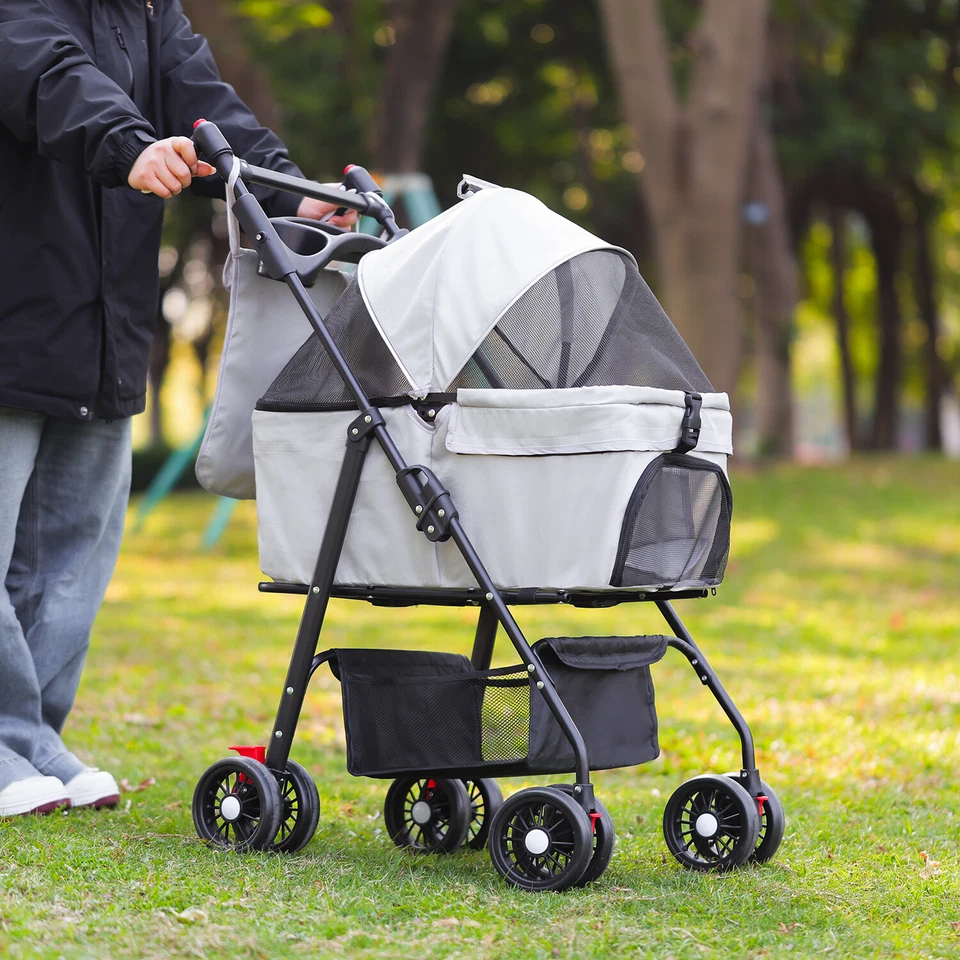 Hundebuggy Hundewagen Buggy für kleine Hunde und Katzen Pet Stroller Klappbar
