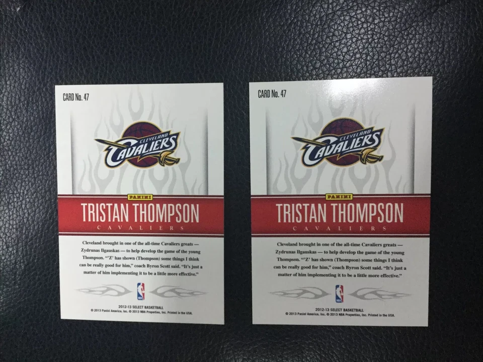 2012-13 Panini Select Tristan Thompson Hot White Hot Rookie RC 2 card Mint SP - Image 2 of 4