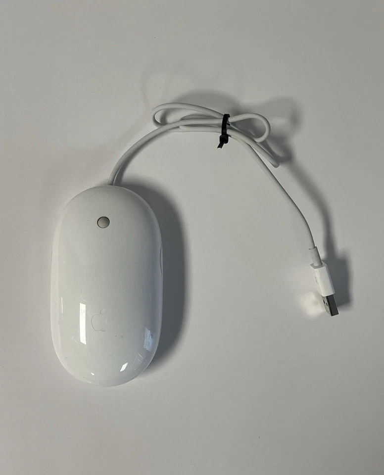 Apple White Aluminum USB Wired Keyboard & Mighty Mouse iMAC G4 G5 Genuine Set - Image 2 of 4