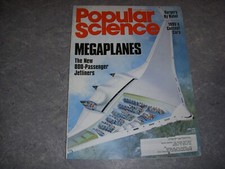 POPULAR SCIENCE Magazine, APRIL 1995, MEGAPLANES, 800 PASSENGER JETLINES, ROBOTS