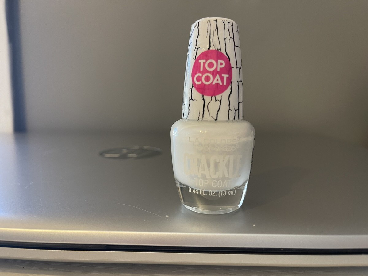 L.a Colors Color Craze Crackle Top Coat# 637 White Crackle