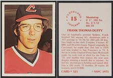 FRANK DUFFY - 1975 SSPC # 521 - CLEVELAND INDIANS SS - 50 YEARS OLD! - BEAUTY!!