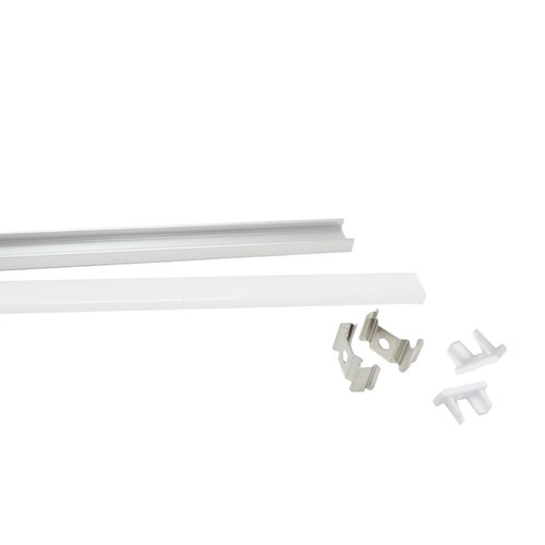 Profilo Alluminio Piatto 1m per Striscia led BARRA-3-1M - Foto 4 di 6